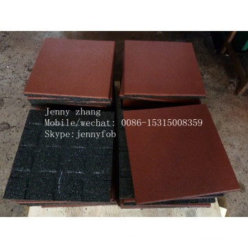 Wearing-Resistant Plarground Indoor Colorful Rubber Tiles